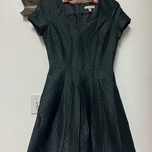 Banana Republic Textured Black Mini Dress